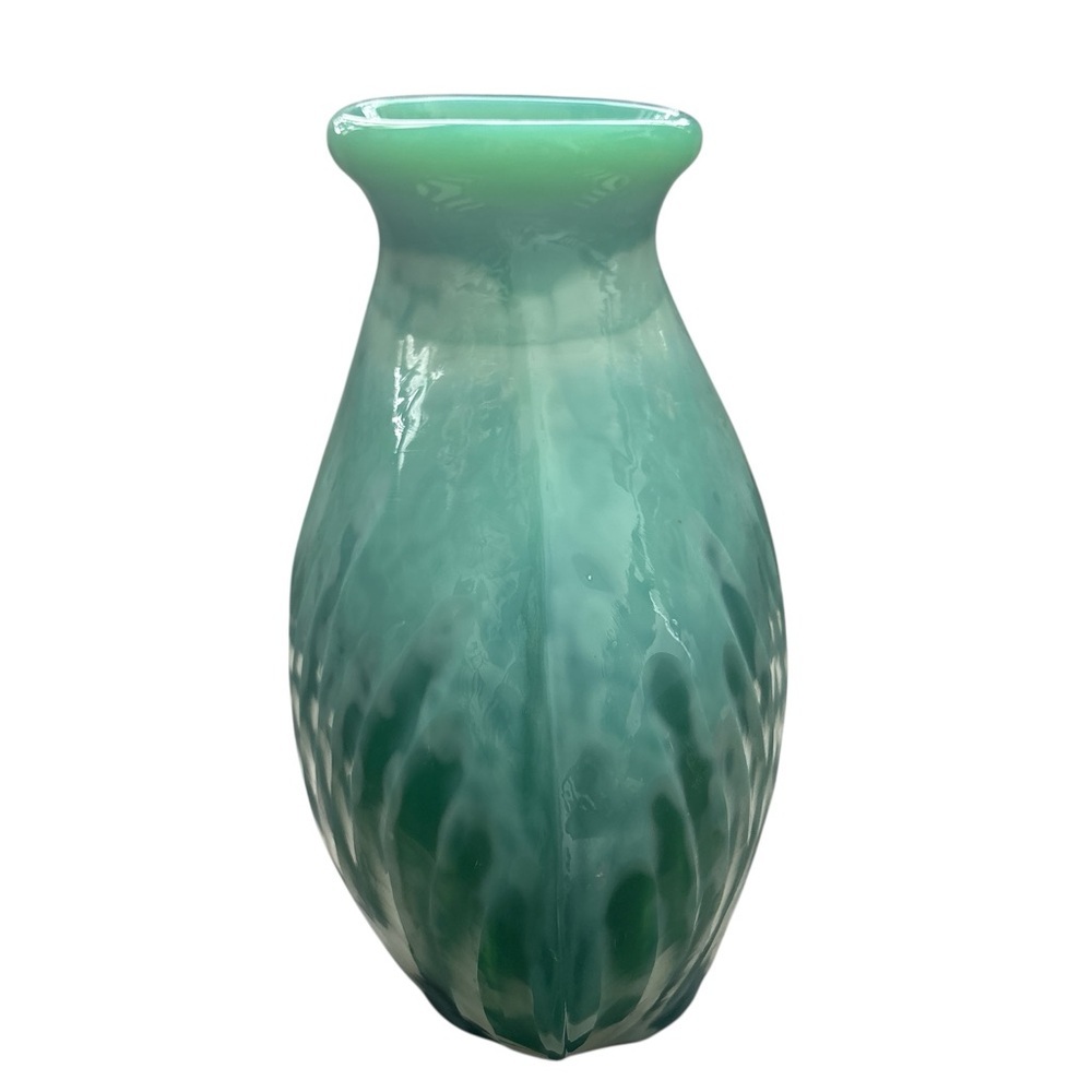 Vintage Sarreguemines Etna Gourd-Shaped Vase, Made In France, Early 1900’s - Picture 3 of 7